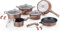 ClaShop Set PENTOLE ROYALTY LINE RL-ES2014M RAME da cucina con rivestimento in marmo