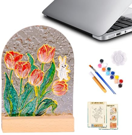 itrimaka Planche à Dessin en Acrylique Lumineuse,Planche à Dessin Lumineuse - Panneau LED Acrylique créatif, Panneaux de Peinture - Lampe de Planche à Dessin, Planche de Peinture à l'huile