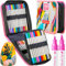 Artistro 48 Feutres Acryliques, Art Set Stylo Feutre Acrylique Double Pointe, Marqueurs Acryliques pour Tissu, Toile, Pierre, Verre, Bois, Papier, DIY, Marqueurs de Peinture, Multicolore