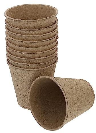 Milisten 10St Kindergarten Cup gartenpflanzen Garden Plants Sukkulenten Gartenpapierblumentopf appetitzügler Pflanzenbehälter aus Papier Pflanztopf für den Garten Abbaubar Sämlingstopf