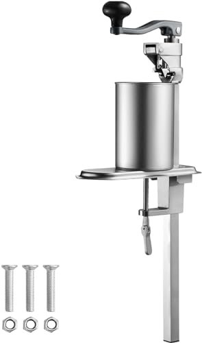 VEVOR Abrelatas Manual, Máquina Abrelatas de Mesa, Abrelatas Comercial con Base, Abrelatas de Mesa Regulable en Altura para Latas de hasta 30 cm de Altura, para Restaurante, Hotel, etc.