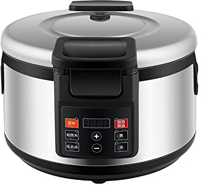 Olla arrocera, tanque interior antiadherente de aleación de aluminio de 6 capas de gran capacidad 16/19L para restaurantes y hoteles para 20~40