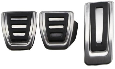 Auto-Pedale-Abdeckung Für VW UP E-UP Für Skoda Für Citigo Für SEAT Für Mii 2011~2022 Gas Accelerator Bremse Edelstahl Pedal Pads AT MT Auto Fuß Pedale Auto-Anti-Rutsch-Fußpedal(3 pcs)