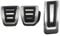 Auto-Pedale-Abdeckung Für VW UP E-UP Für Skoda Für Citigo Für SEAT Für Mii 2011~2022 Gas Accelerator Bremse Edelstahl Pedal Pads AT MT Auto Fuß Pedale Auto-Anti-Rutsch-Fußpedal(3 pcs)
