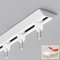 Vibeo Gardinenschiene Weiße Selbstklebende Vorhangschiene für Die Decke, Verdunkelungs-Schiebevorhangschiene zur Deckenmontage Ohne Bohren, Raumteilerschiene für Home-Office-Hotel(1.0m(3.3ft))