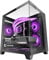 Mars Gaming MC-3CM, Gaming MicroATX Gehäuse, 3D-Panoramasicht mit Dreifach-Tempered-Glas, Doppelkammert-Seitenaufbau, Vollständige Unterstützung Wasserkühlung, Kabelmanagement, PC-Minigehäuse, Schwarz