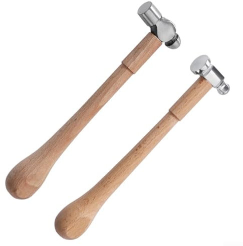 Advokingtap Mehrzweck-Schmuckhammer mit Holzgriff zum Basteln und für den Haushalt (A)