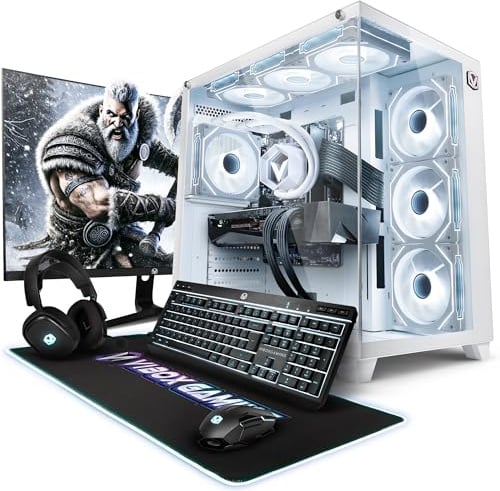 Vibox VIII-124 Gaming PC Set Komplett • Monitor 27 Zoll • Intel Core i9 12900KF 16-Kern • Nvidia RTX 5080 16GB • 32GB RAM • 1TB NVMe M.2 SSD • Windows 11 • WLAN 6 + Bluetooth 5.4