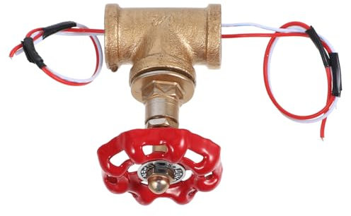 HOLIDYOYO Vintage Wasserrohr Lichtschalter Steampunk Schalter Eisen Ventil Für Tischlampe Dimmer Home Shop Badezimmer Kompatibel Mit Rotem Und Weißem Kabel