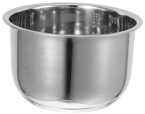 Garneck Non Stick Rice Cooker Inner Pot Stainless Steel Insert Replacement for Electric Cooker
