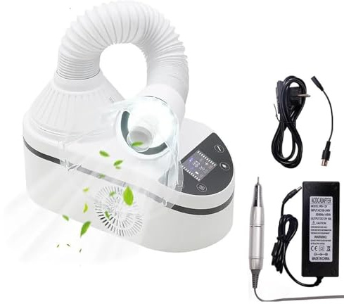 MINHUIJIHUI Tisch-Dentalstaubsauger,Kleine 230w Led Dental Cosmetic Polishing,Nagel Staubabsaugung FüR Dentallabor,Teleskoprohr Mit Einziehbarem KrüMmer,Zur Effizienten Staubentfernung Im Alltag