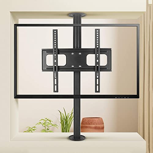 QICBYING Top And Bottom LCD Brackets, 360° Rotating Partition TV Wall Mount, Cabinet Rotating Base Frame Floor Stand, Fits Most 32-55in LCD(66-82CM)
