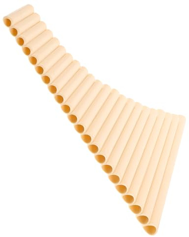 VICASKY Traditionelle Panflöte G Dur 22 Pfeifen Elfenbeinweiß für Anfänger und Profi Links und Rechts Spielbar Volksmusik Instrument für Meditation und Musikunterricht