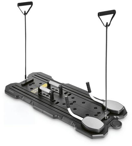 VITALmaxx Pilates Set Reformer Fitnessboard | Fitnessgeräte für zuhause | Pilates Board mit Bauchtrainer für zuhause | Pilates Reformer Push up Board mit Liegestützgriffen | Pilates Kit fürs Home Gym