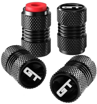 ASEUOG 4 Stück Ventilkappen Auto für Kia GT Ford Mustang GT Elantra Sportage Stinger KX5 K3 K4 K5 Sorento Rostschutz Reifenventil-Staubkappen Autoteile