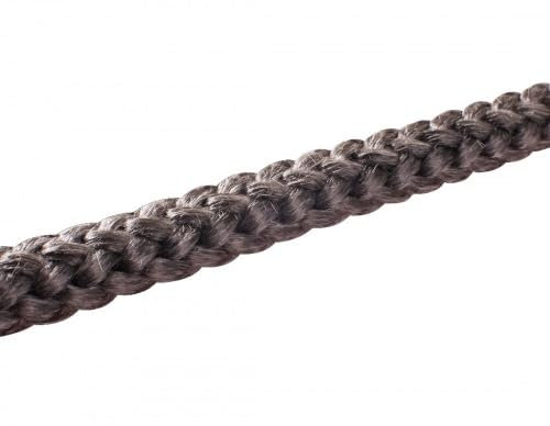 Ofen Dichtschnur 4-14 mm Ø Dichtband Ofendichtung schwarz E-Glasstrickschnur Größe 10mm-1Meter