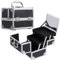 Joligrace Kosmetikkoffer Schminkkoffer Makeup Koffer Kosmetik Make up Organizer Koffer Mit Schlüssel und Spiegel Beauty Case Verschließbar Multikoffer,Schwarz
