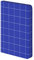 Nuuna Notizbuch A6 | Break The Grid S - Blau | 82 kreative Raster | 160 Seiten | 120g Premium-Papier | Leder blau | nachhaltig produziert in Deutschland