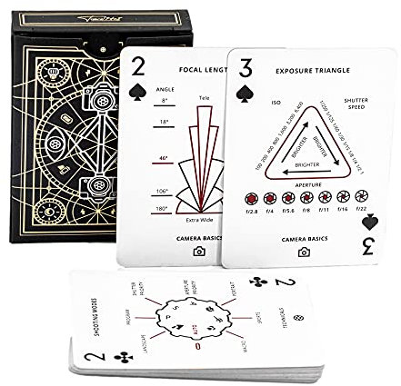 The Photography Deck – Fotografie Spickzettel Karten – Kamera Einstellungen Spickzettel – Fotografie Idee Karten – Essential Shooting Guide – Fotografie Tipps Referenzkarte – Quick Tip Fotokarten