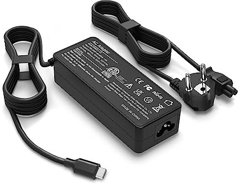 65W USB C Cargador Ordenadores Portátiles Alimentación Adaptador para Lenovo Chromebook c330 s330 c340 s340 100e 300e 500e Series, ThinkPad T480 T480s A475 Laptop USB-C Cable