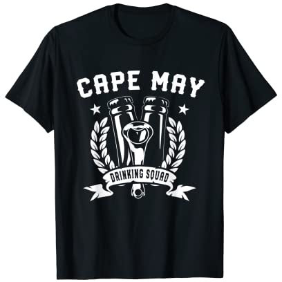 Cape May Trinken Squad New Jersey Bierliebhaber NJ Alkohol T-Shirt