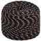 'vidaXL Black Boat Rope - Durable 8 mm Polypropylene Rope for Sailing, Boating, Rigging - 50 m Length, Abrasion and Weather Resistant'