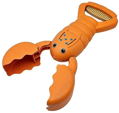alldoro 63172 Sand Snapper orange, Sandgreifer für Kinder im witzigen Hummer-Design, nachhaltiges Sandspielzeug