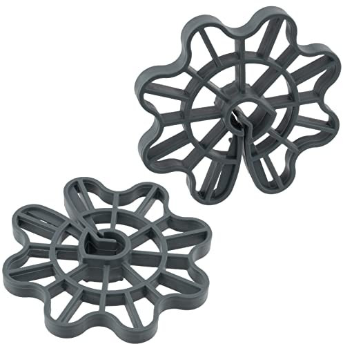 AERZETIX - C65230 - Lot de 50 Cales d'armatures pour fer à béton de Ø5 à Ø16 - enrobage 35 mm - pour fixation verticale - accessoire de coffrage à clipser - en plastique - dalle colonnes ferraillage