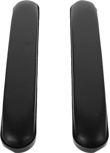 FOMIYES Ersatz Armlehnen Gartenstuhl 2 Rollstuhl-Armpolster Universal-Rollstuhl-Armlehnenabdeckung Kissenpolster Ersatzschwamm Gepolsterte Armlehne Patientenpflegezubehör Schwarz Armlehne Polster