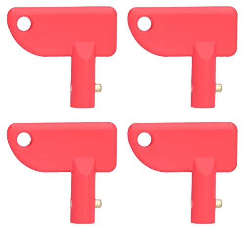 Batterie Isolator Schlüssel , Kipper LKW Isolator Schlüssel , 11 X 10 X 3 , 4 teilig , Autobatterie Schlüssel , ABS Isolator , Zubehör Set für Boot , Fahrzeug , LKW