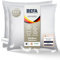 BEFA NATUR Made in Germany extra festes Federkissen 80x80 cm, Allergiker geeignet (Nomite), Öko-Text 100 Klasse 1 Zertifiziert, EN Standart 12934, Downpass (2 Stück)