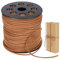 Lederschnur Lederband Flache Lederschnüre 90mx3mm Faux Wildleder Schnur Wildlederband Klassik Basteln Lederschnüre Faux Faden Vintage Veloursleder Band für DIY Armband Halskette (Hellbraun)