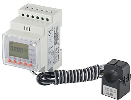 OUTFYT 45~65 Hz DIN-Schiene Ct gepaart 120 A Einphasen-Smart-Energiezähler Solar PV Bidirektionaler Rückfluss-Leistungsmonitor Passender Wechselrichter Timing- und Überlastschutz
