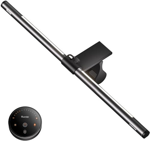 Quntis 51cm Luce Monitor con Retroilluminazione e Telecomando per Schermi Piatti/Curvi, 4 Colori Temperatura e Luminosità Regolabile Lampada Monitor, Moniter Light Bar per PC