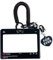 RUNRAYAY Dialog Box Clear Acrylic Kpop Photocard Holder Credit ID Card Protective Case Photo Display Holder Bag Pendant Keychain - Black