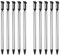 VGOL 10pcs Stylet Rétractable Écran Tactile Stylos Tactiles Extensibles Compatible avec Nintendo New 3DS pour Contrôler Les Jeux Vidéo, Noir