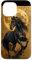 Black Horse Moon Black And Gold Case for iPhone 13 Pro Max
