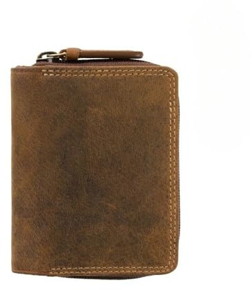 VISCONTI Damen Portemonnaie Leder Damen Geldbeutel mit RFID Schutz Mini Damen Geldbörse Portemonee Bifold mit Tap'n'go Technologie in Geschenk-Box - Oil Tan