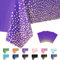 4Stück Gold Punkten Tiefes Lila 137x274cm Party Einweg Rechteckig Tischdecke,Gold Dot Confetti Wasserdicht Fleckschutz Tischdecken,für Geburtstagsfeier,Hochzeit,Weihnachten,Kindergeburtstag,Party