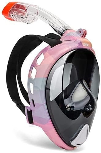 ZGYOZMNG Tauchmaske, Tauchmaske, Unterwasser-Antibeschlag-Vollgesichts-Schnorchelmaske, Schwimm-Schnorchel-Tauchausrüstung (Farbe 5, S/M)