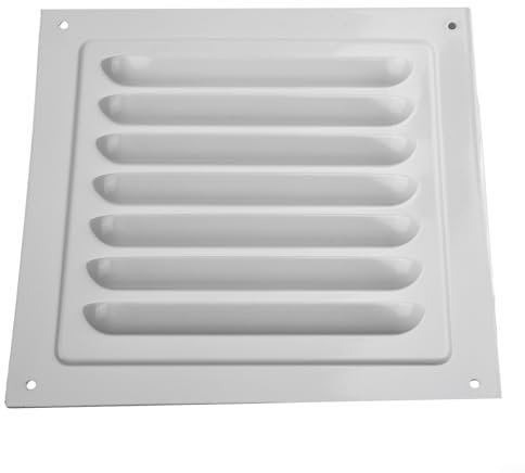 Air Vent Grille Cover Ventilation Grill, Aluminum Alloy Kitchen Air Vent Grille Cover Cupboard Vents Fridge Vent Louvred Wall Vent Grille(150x150mm)