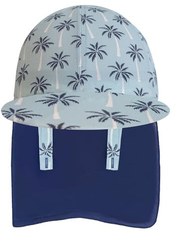 Gifts Treat Baby Boys Sonnenhut Kinder Legionärshut, UPF 50+ Sonnenschutz Badekappe Klapphut, Baby Sonnenhut mit Nackenschutz, Coco,grün,4-6 Jahre