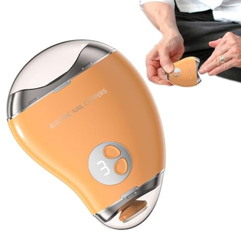 Whrcy Adults Electric Nail Trimmer - Mango Shape Toe Nails Cutter | 3-Speed Mango Shape Hand Nail Cutter for Efficiency Home Use