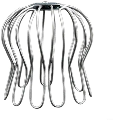 1 x Dachrinnen-Fallrohrschutz – Abflussabdeckungen, Edelstahl-Downpipe-Filter, Netz, Dachrinnenschutz, Laubsieb, Dachrinnenschutz, Fallrohrschutz (75–85 mm)