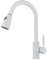 ANWEALTH Kitchen Sink Mixer Tap with Pull Out Spray Head, 360° Rotation, Dual Mode Water Outlet, White