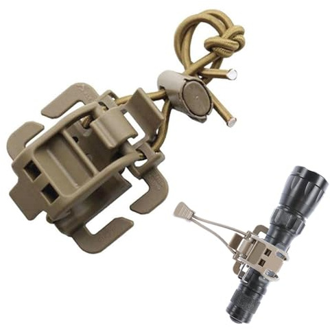 Flashlight Clip Holder - Multi-Purpose Belt Clip for Hunting and Hiking | Clip Holder for Backpack, Hiking for Torch, Technical Shovel, Ice Axe, Gear Holder