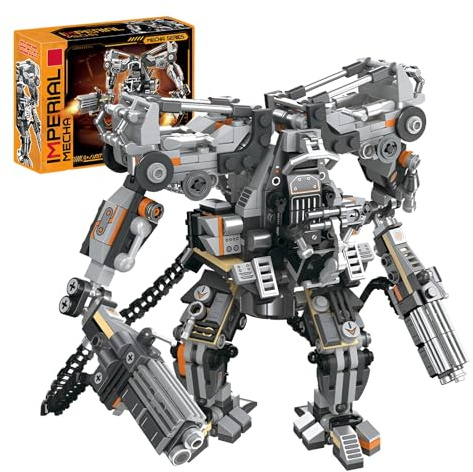 Fuleying Roboter Mech Action Figur Bausteine Bausatz, 684 Stücke Imperial Mecha Klemmbausteine, Technik Baukasten Spielzeug für Sci-Fi Enthusiasten, Geschenkidee für Erwachsene Kinder ab 6 Jahren
