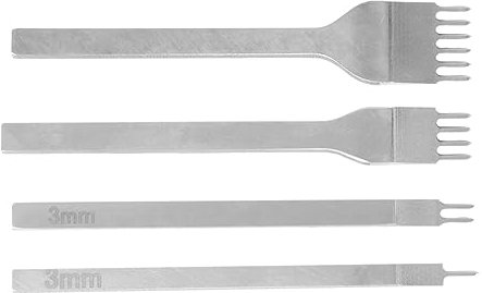 CIMAXIC 4 Stück Diy-zinke Werkzeug Locher-set Rundlochmeißel Silver