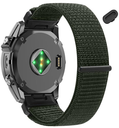 22 mm Nylon-Uhrenarmband für Garmin Fenix E/Fenix 8/Tactix 8 AMOLED 47 mm/Fenix 7/Fenix7 Pro/Fenix 6 Pro/Fenix 6, QuickFit Sportarmband für Garmin Fenix5/Fenix 5 Plus/Forerunner 965/945/Descent G2/G1