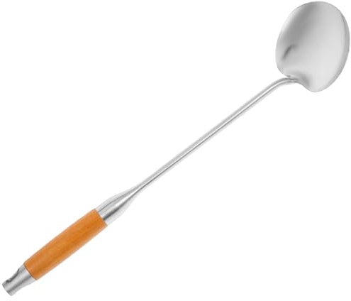 CANIGHT Anti-scalding Cooking Spoon Wok Turner Chinese Cooking Tools Wok Wok Tools Metal Mixing Spatulas Asian Cooking Tools Metal Wok Utensils